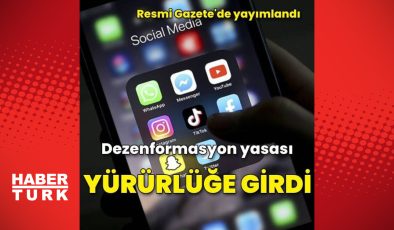 Dezenformasyon yasası yürürlüğe girdi