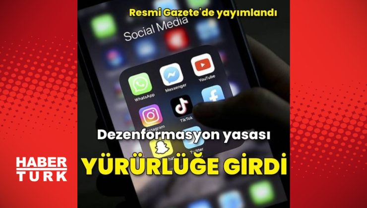 Dezenformasyon yasası yürürlüğe girdi