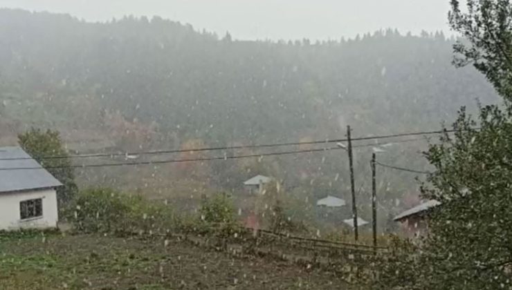 Kastamonu’ya mevsimin birinci karı yağdı