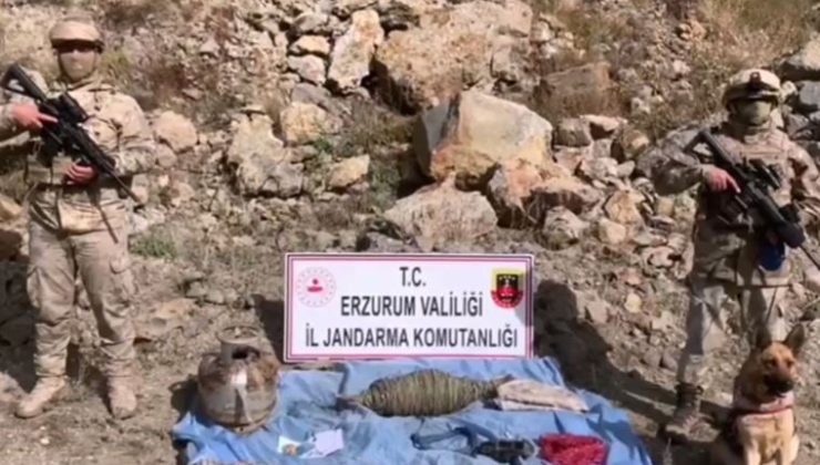 Erzurum’da menfeze tuzaklanan ‘patlayıcı’ imha edildi