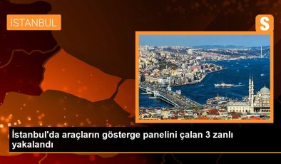 İstanbul’da araçların gösterge panelini çalan 3 zanlı yakalandı