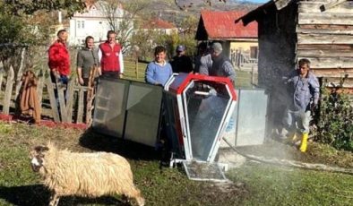 Ordu’da taşınabilir koyun yıkama banyoları hizmete girdi