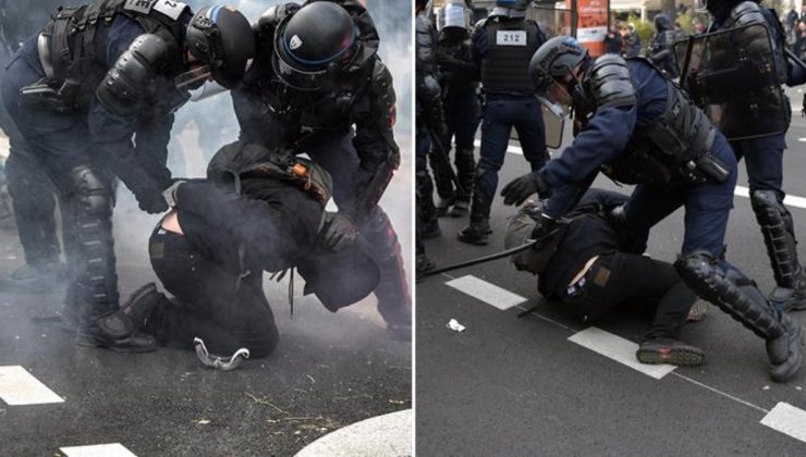 Fransa’daki gösterilerde orantısız güç kullanan polisler hakkında soruşturma başlatıldı