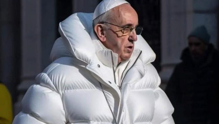 Papa’nın şişme beyaz montu sosyal medyada olay olmuştu! Gerçek bambaşka çıktı