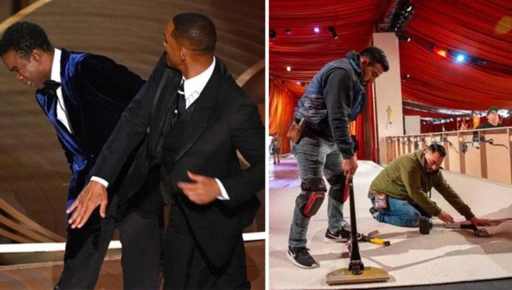 Will Smith’in attığı tokat sonrası Oscar Töreni’nde kırmızı halının rengi değişti
