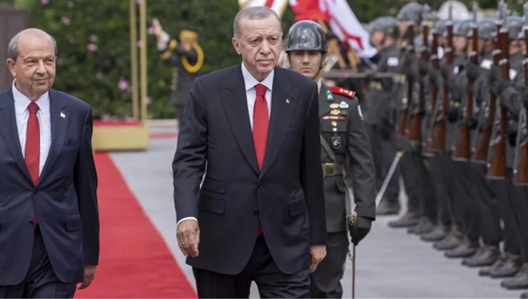 Cumhurbaşkanı Erdoğan, ilk yurt dışı ziyareti için KKTC’ye gitti