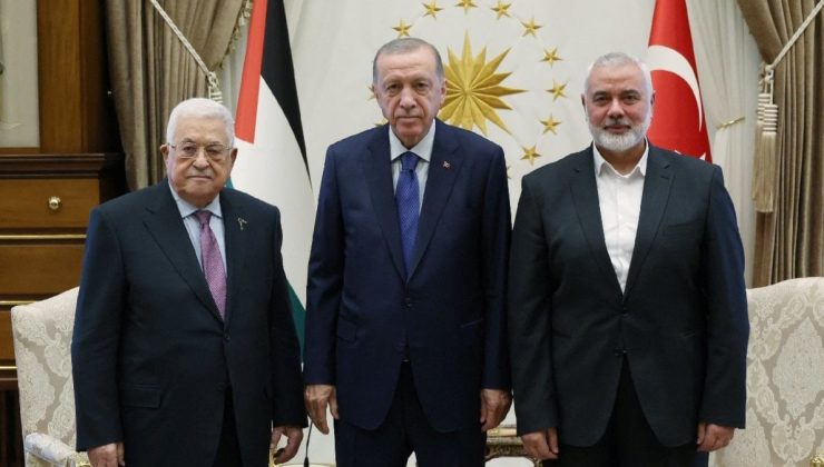 Erdoğan, Filistinli liderleri ağırladı