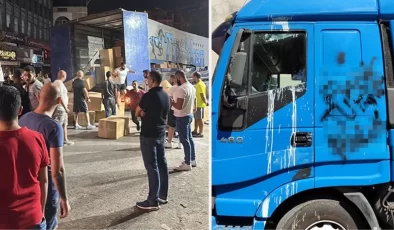 Lübnan’da, “Türk” yazısını gören Ermeniler, tır şoförüne saldırdı: Üzerime boya döküp darp ettiler